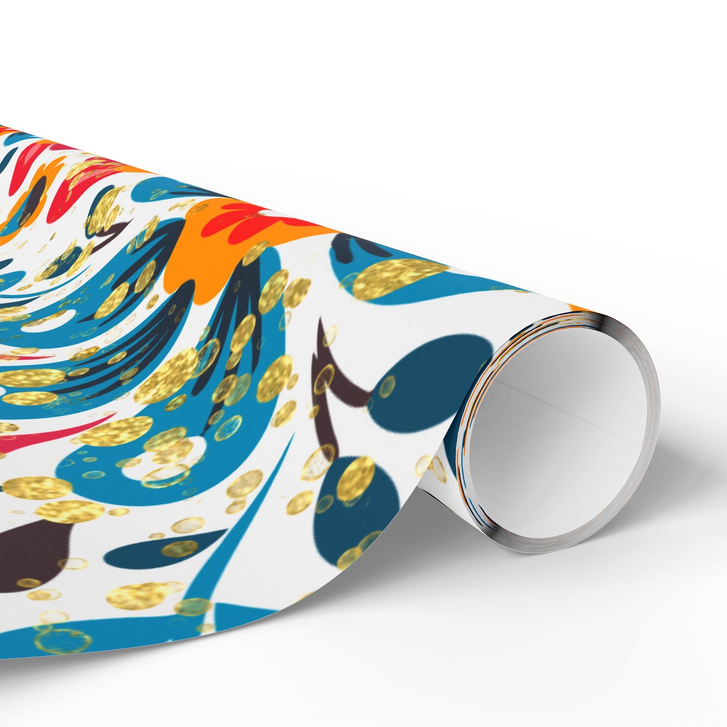 Vibrant Floral Wrapping Paper, Colorful Gift Wrap, Birthday, Holiday, Celebration, Eco-Friendly, Handmade