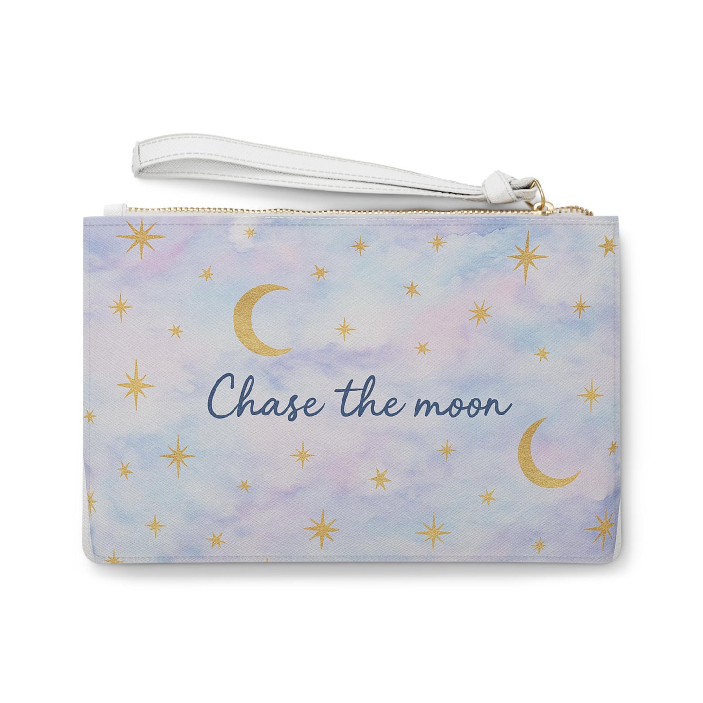 Celestial Clutch Bag - Chase the Moon Design, Starry Night Purse, Cosmic Accessories for Dreamers, Ideal for Parties & Gifts