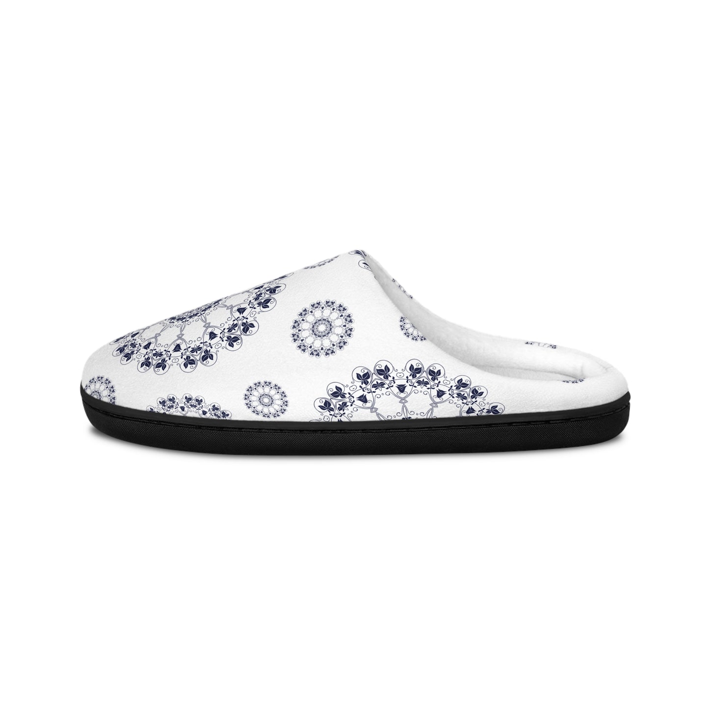 Cozy Women's Indoor Slippers with Elegant Mandala Design, House Slippers, Gift for Her, Relaxation Footwear, Home Comfort