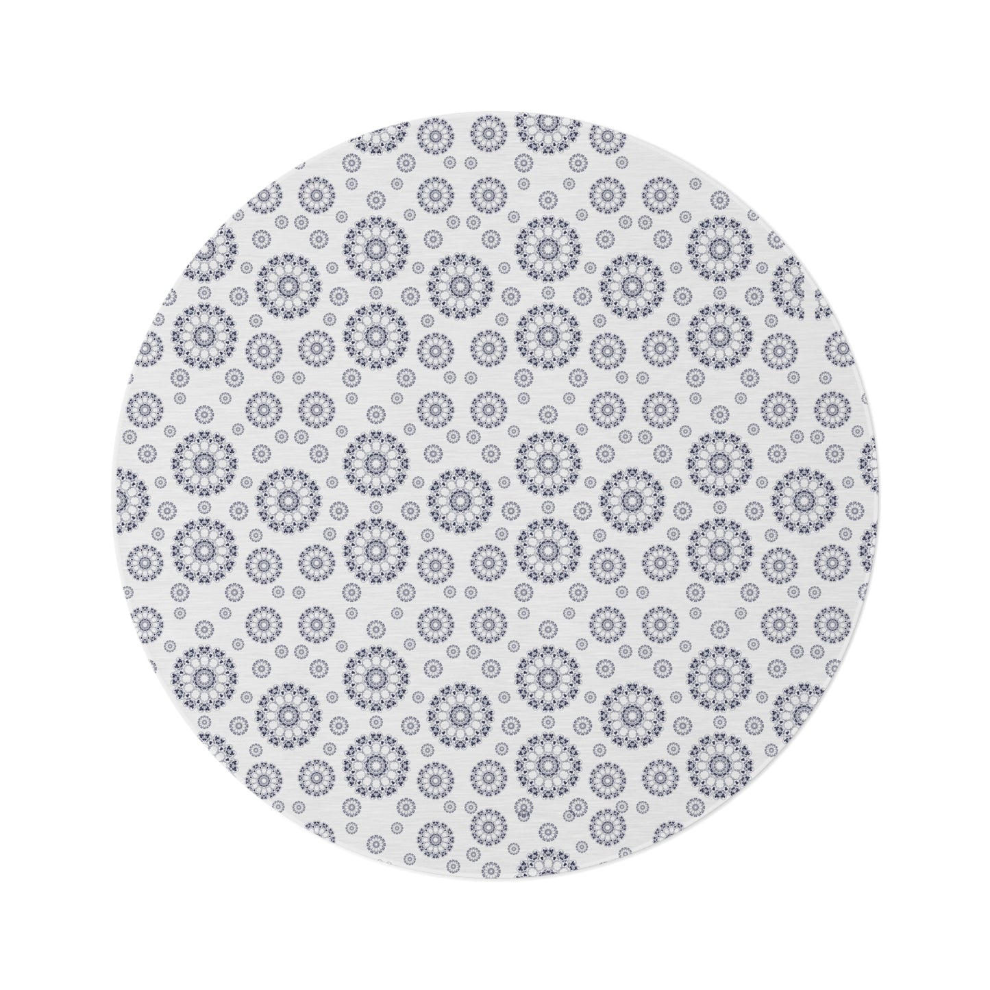 Elegant Floral Round Rug, Boho Home Decor, Kitchen Mat, Living Room Accent, Bedroom Area Rug