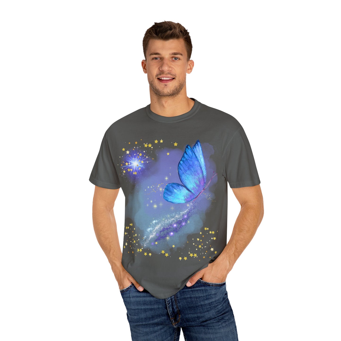 Celestial Butterfly Unisex T-Shirt - Dreamy Graphic Tee for Nature Lovers