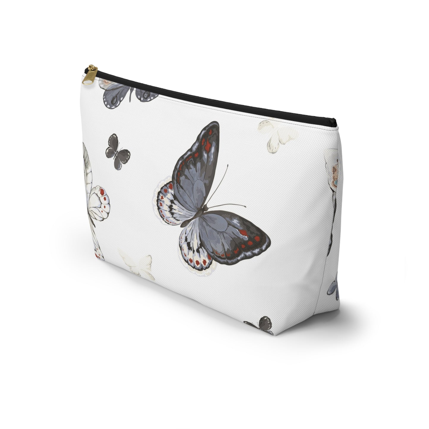 Butterfly Print Accessory Pouch | Stylish Makeup Bag for Travel & Organization