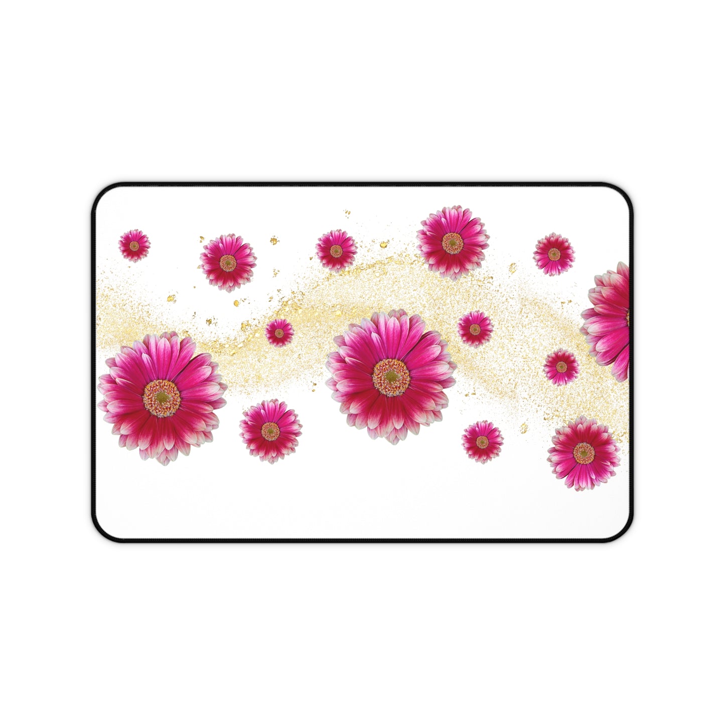 Floral Desk Mat - Decorative Office Accessory, Laptop Pad, Gift for Home Office, Student Workspace, Flower Design Decor