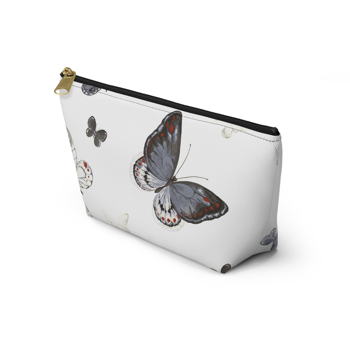 Butterfly Print Accessory Pouch | Stylish Makeup Bag for Travel & Organization