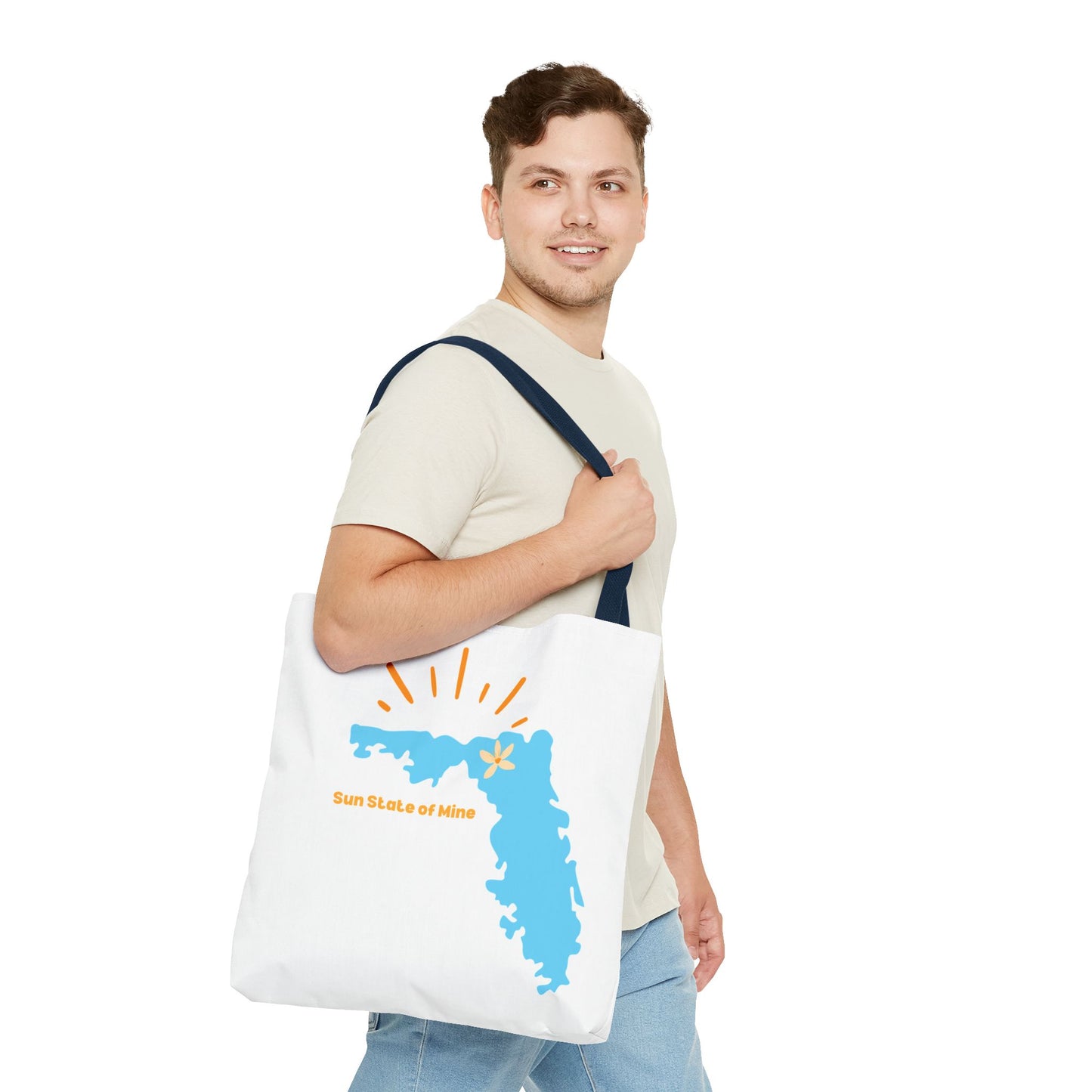 Sun State of Mine Florida Tote Bag – Coastal Sunshine Shoulder Tote | Stardust Cove