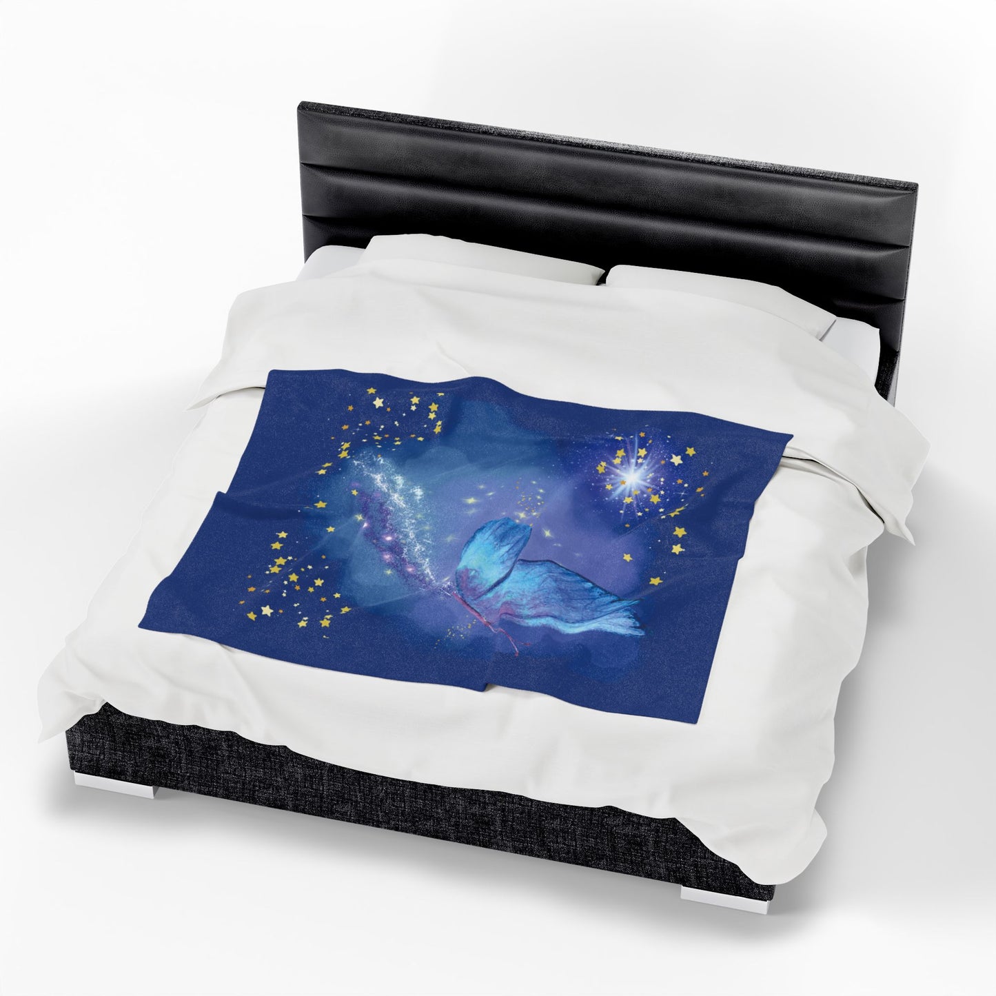 Celestial Butterfly Plush Blanket - Cozy Starry Throw for Comfort and Inspiration