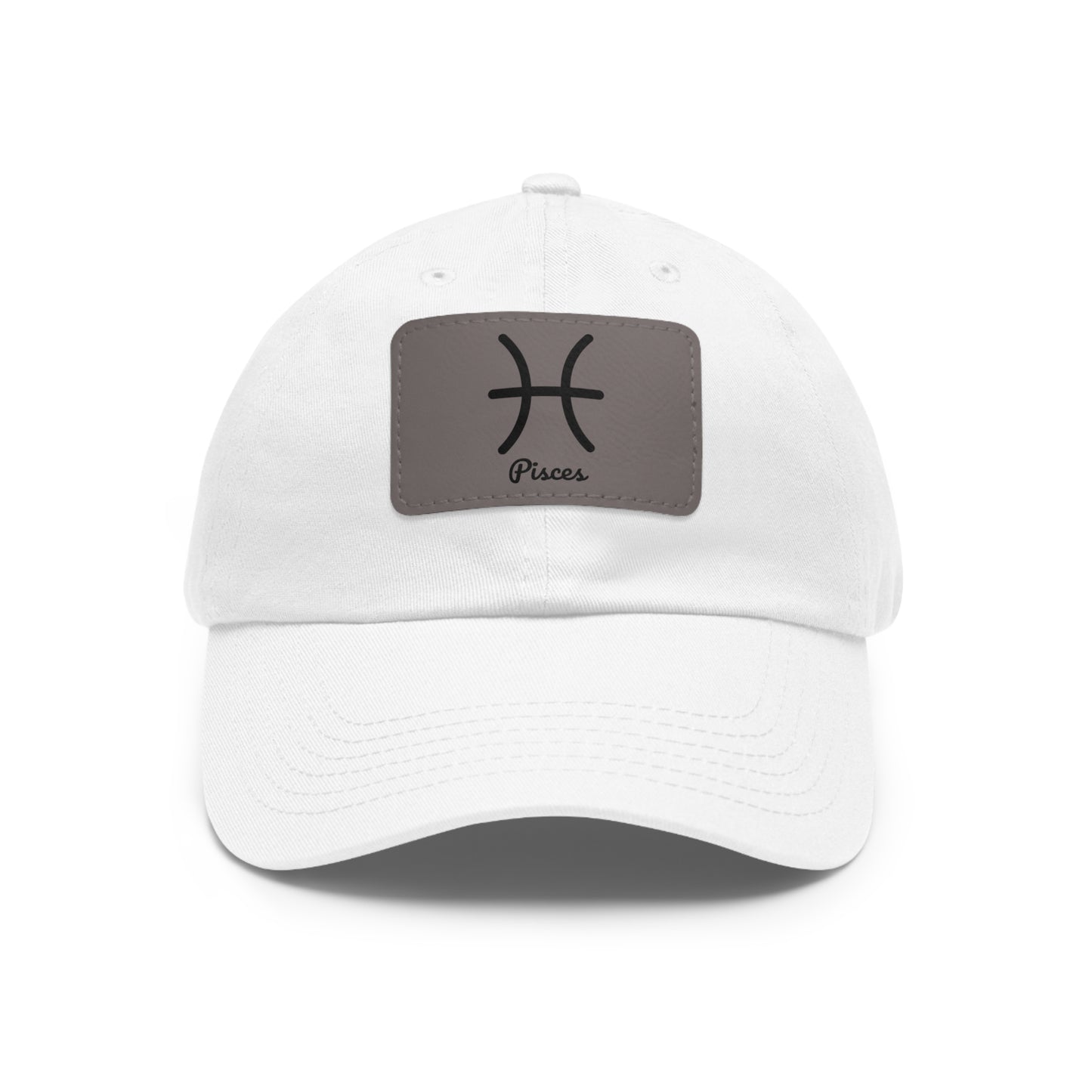 Pisces Zodiac Dad Hat – Leather Patch Astrology Cap | Dreamy Horoscope Gift for Men & Women