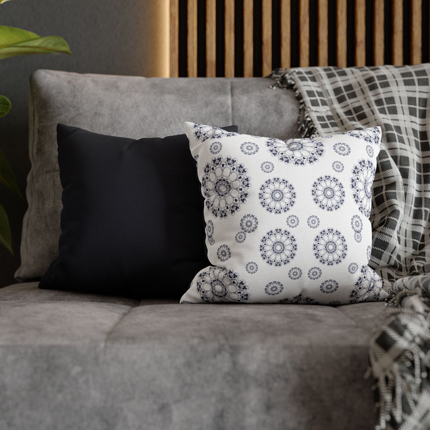 Boho Decorative Pillowcase | Cozy Home Decor, Bohemian Gift, Cushion Cover, Mandala Design, Bedroom Accessory