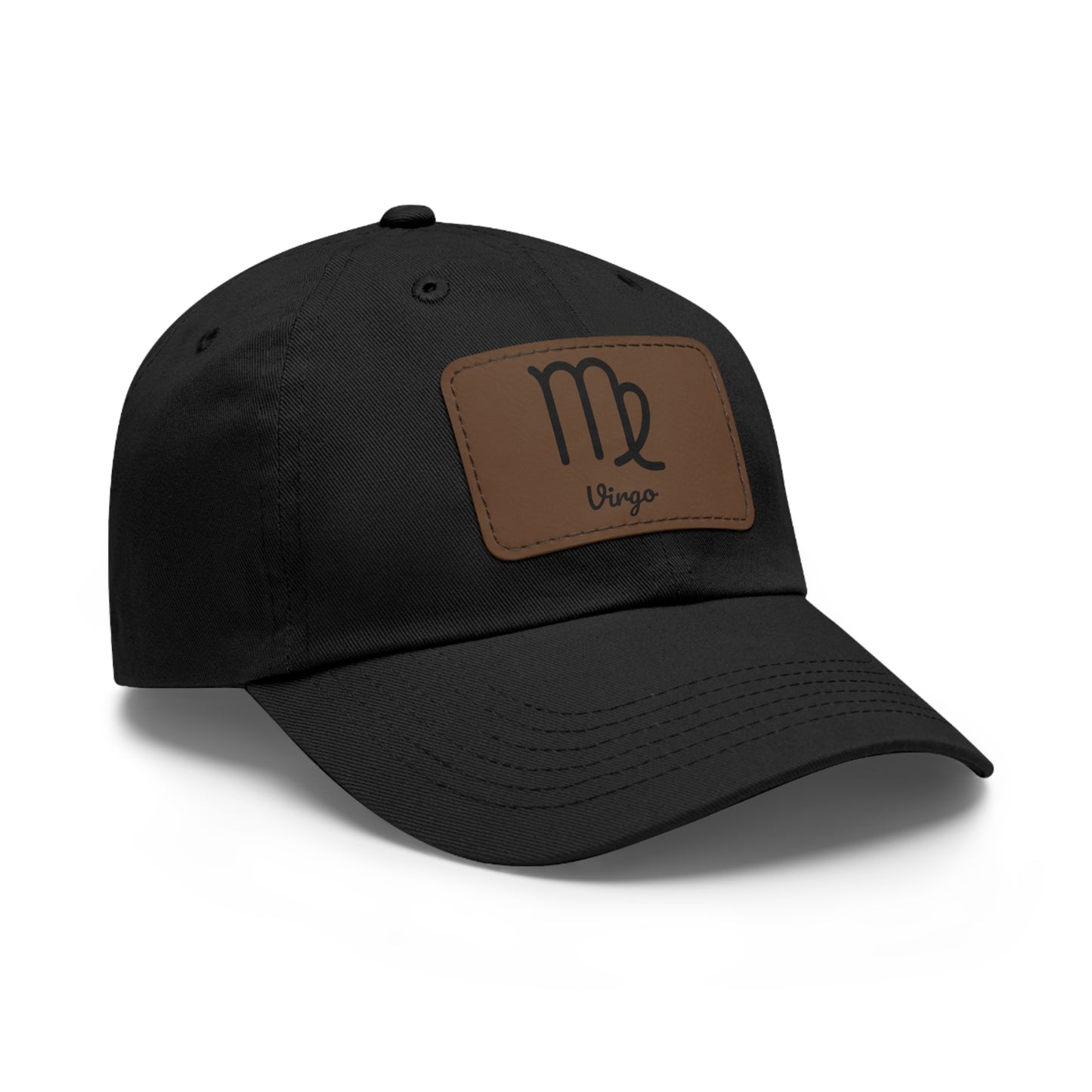 Virgo Zodiac Dad Hat – Leather Patch Astrology Cap | Earth Sign Gift for Men & Women