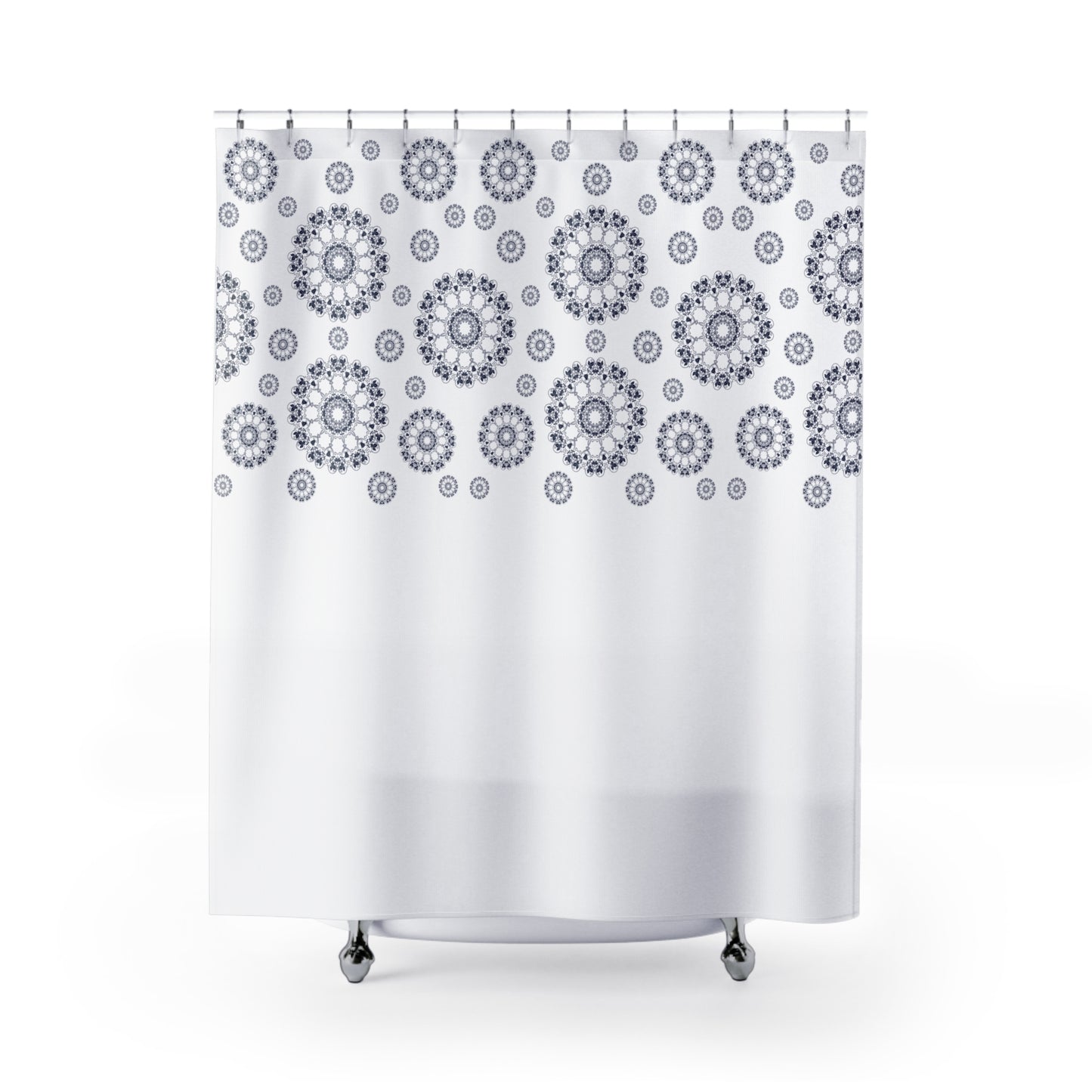 Elegant Mandala Shower Curtain | Home Decor, Bathroom Accessory, Gift for Her, Boho Style, Modern Design