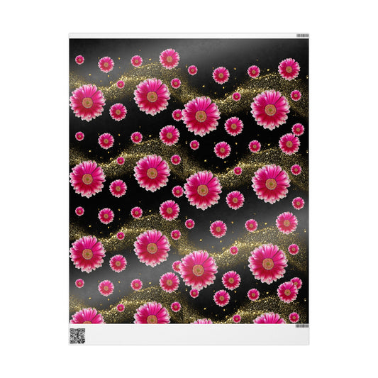 Vibrant Floral Wrapping Paper, Gift Wrap, Birthday, Wedding, Holiday Gifts, Party Decorations, Eco-Friendly Wrapping