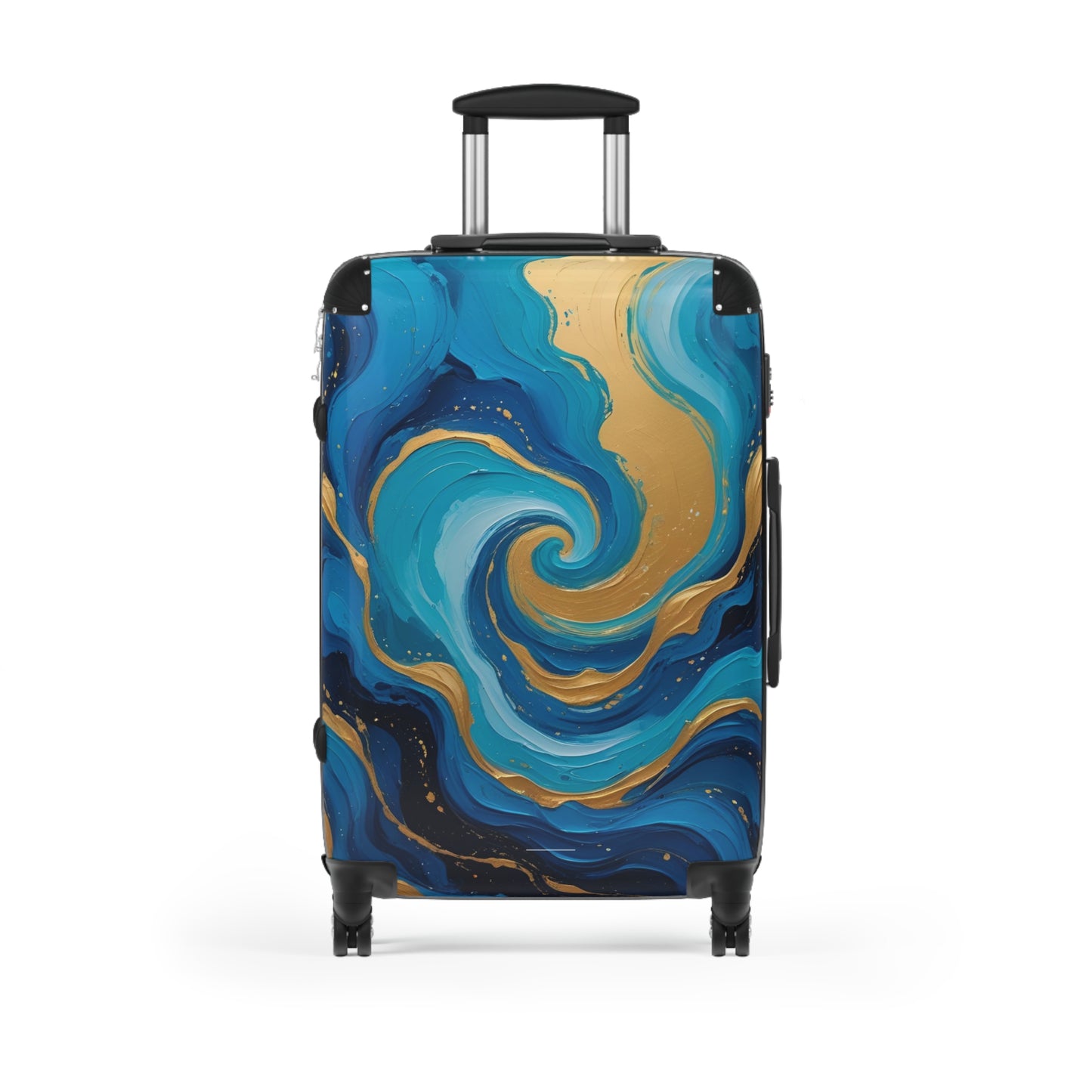 Tide’s Dream Spinner Suitcase – Ocean Galaxy Swirl Travel Luggage