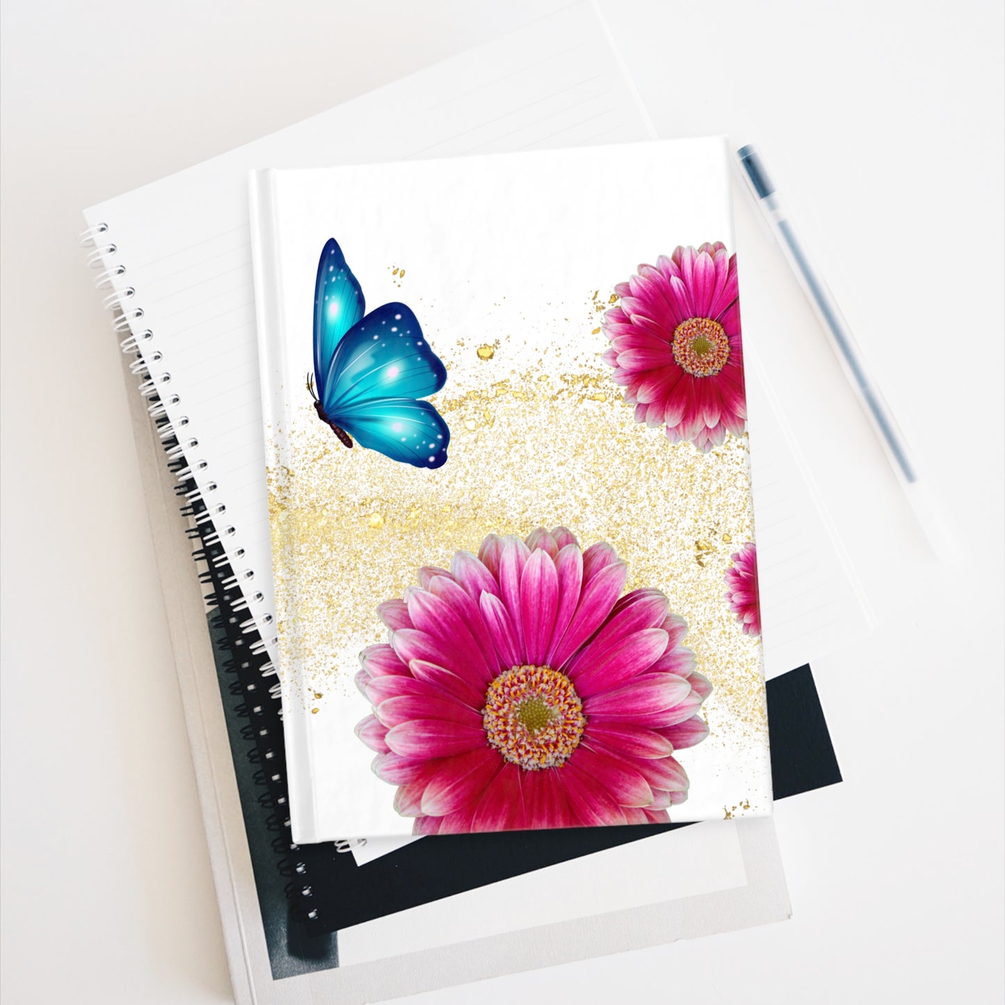 Floral Butterfly Journal - Elegant Notebook for Personal Reflection, Gift for Her, Wedding, Birthday, or Teacher Appreciation