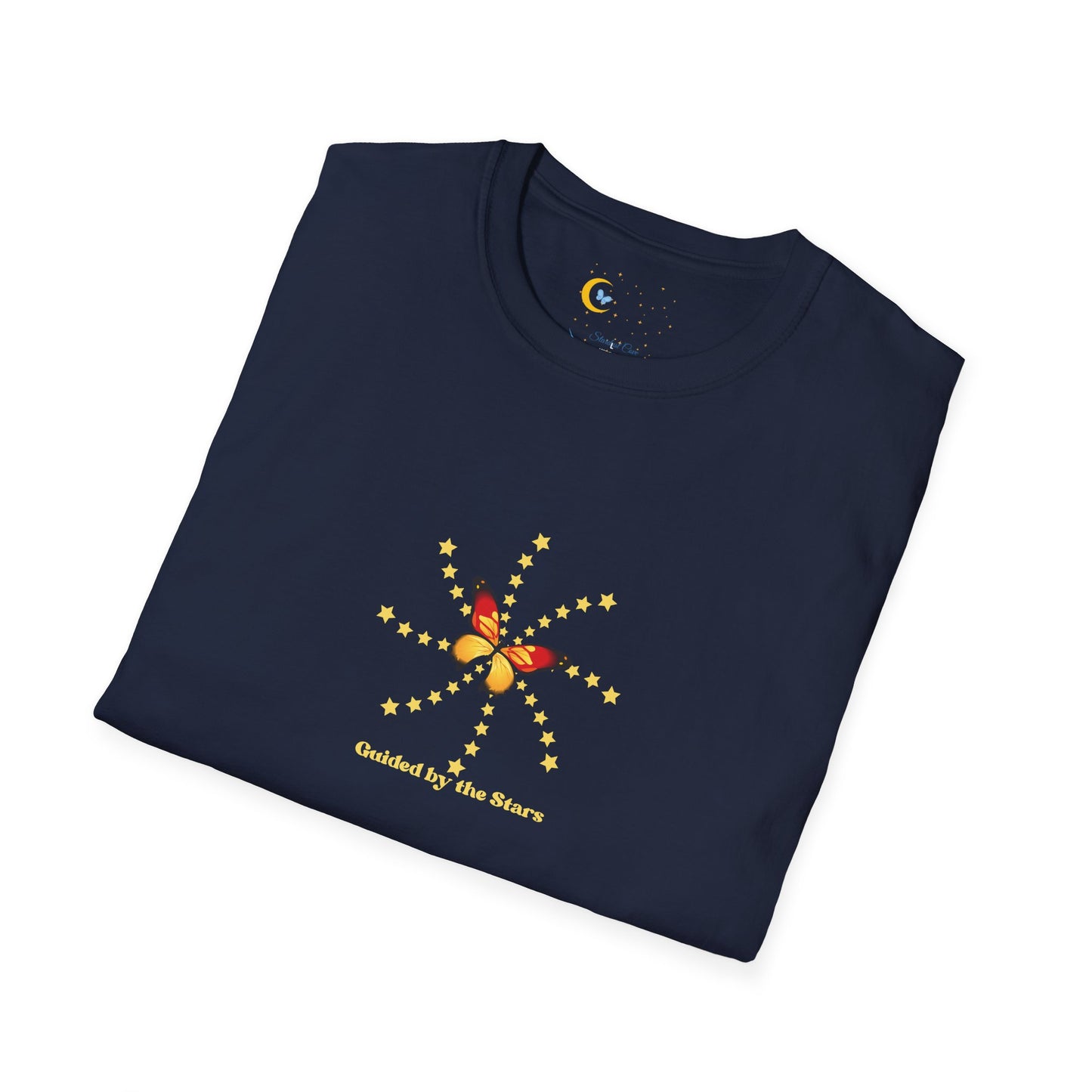 Guided by the Stars T-Shirt – Celestial Unisex Tee with Sun & Stars Design