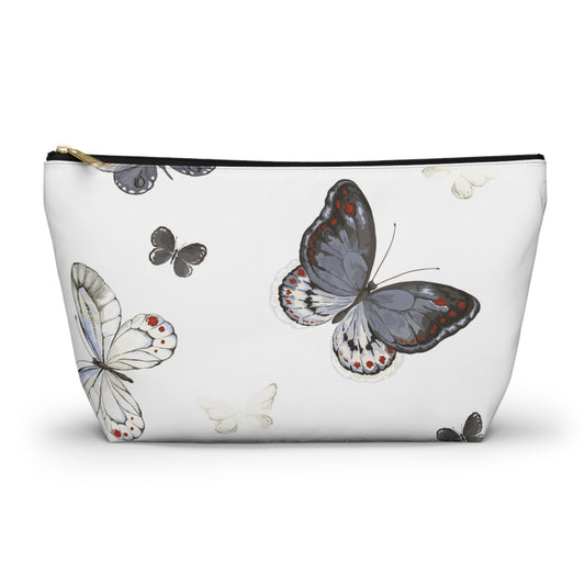Butterfly Print Accessory Pouch | Stylish Makeup Bag for Travel & Organization