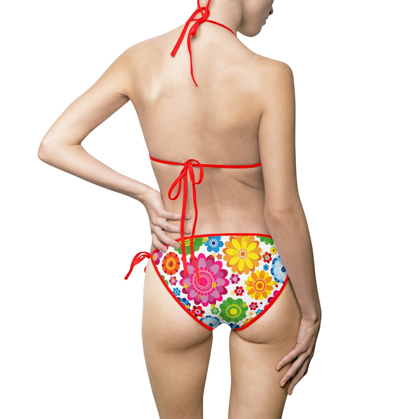 Vibrant Floral Bikini Set – Boho Summer Swimsuit for Beach, Pool, and Vacationide Fashion