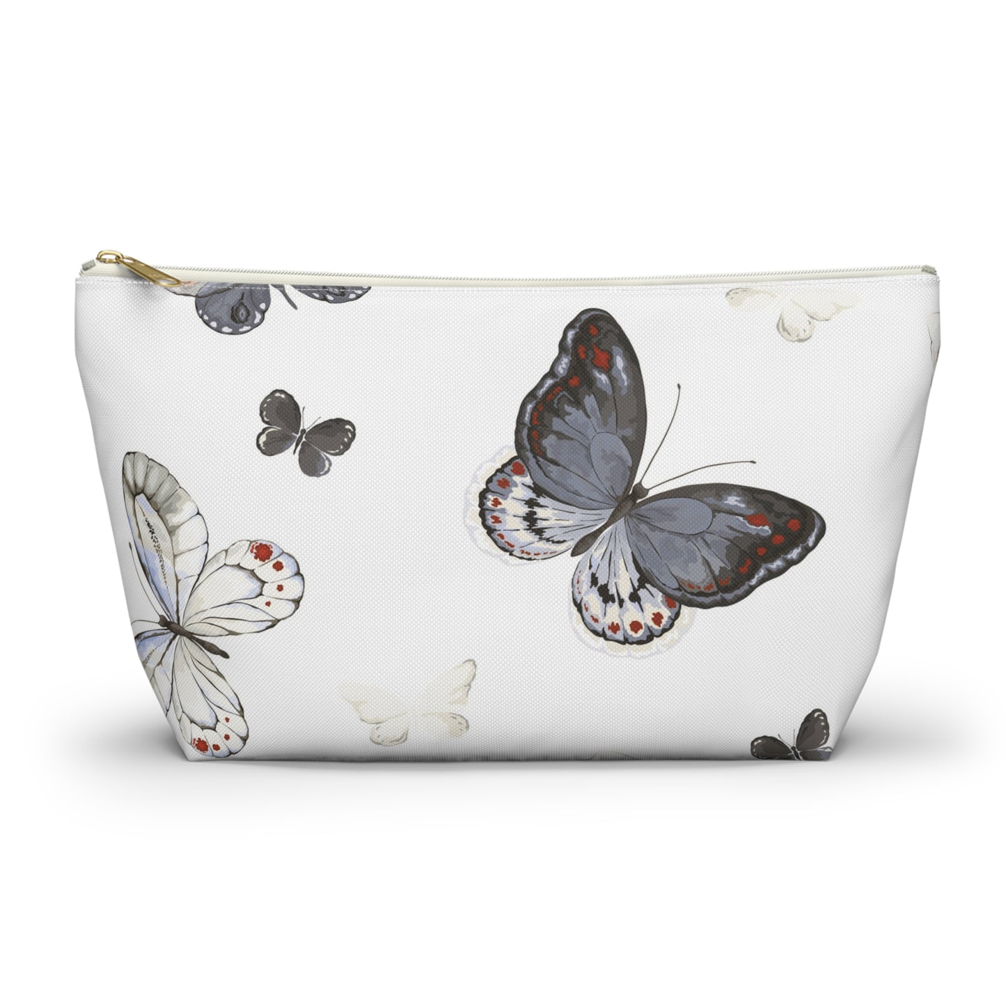 Butterfly Print Accessory Pouch | Stylish Makeup Bag for Travel & Organization