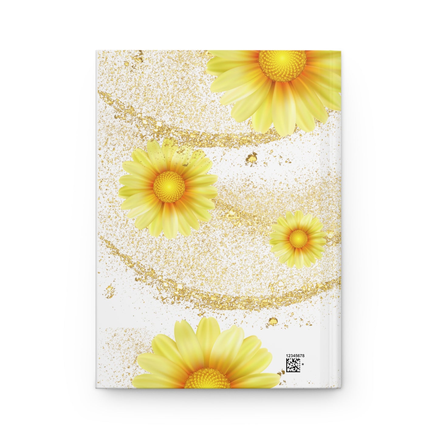 Sunshine Floral Hardcover Journal, Inspirational Notebook, Daisy Design Journal, Spring Gift, Writing Journal