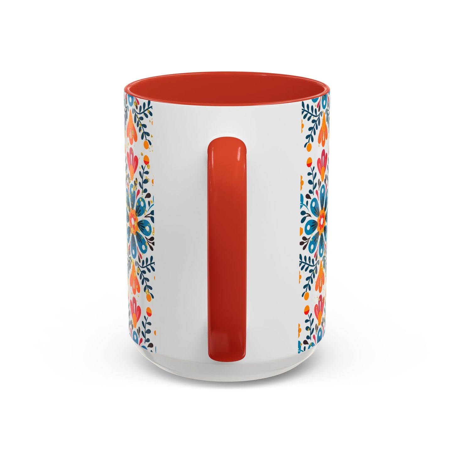 Boho Floral Coffee Mug – Folk Art Accent Mug | Colorful Ceramic Cup by Stardust Cove