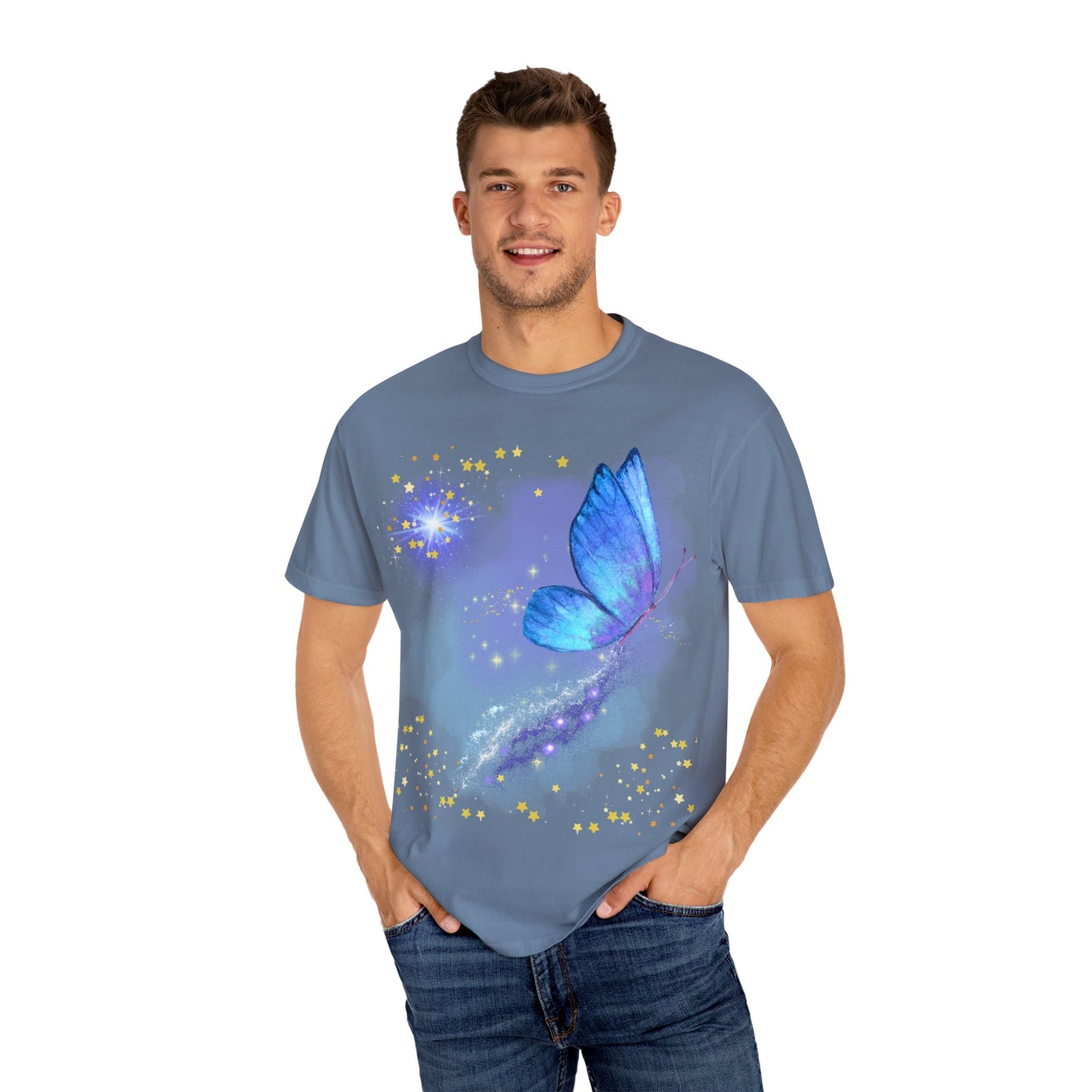 Celestial Butterfly Unisex T-Shirt - Dreamy Graphic Tee for Nature Lovers