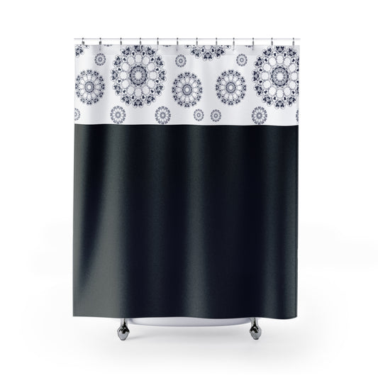 Elegant Mandala Shower Curtain | Boho Bathroom Decor | Modern Home Accessory | Gift for New Homeowners, Wedding, Housewarming