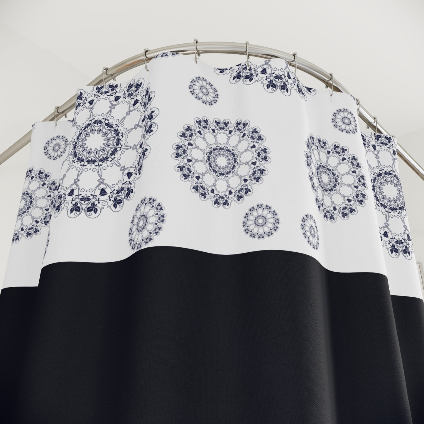 Elegant Mandala Shower Curtain | Boho Bathroom Decor | Modern Home Accessory | Gift for New Homeowners, Wedding, Housewarming
