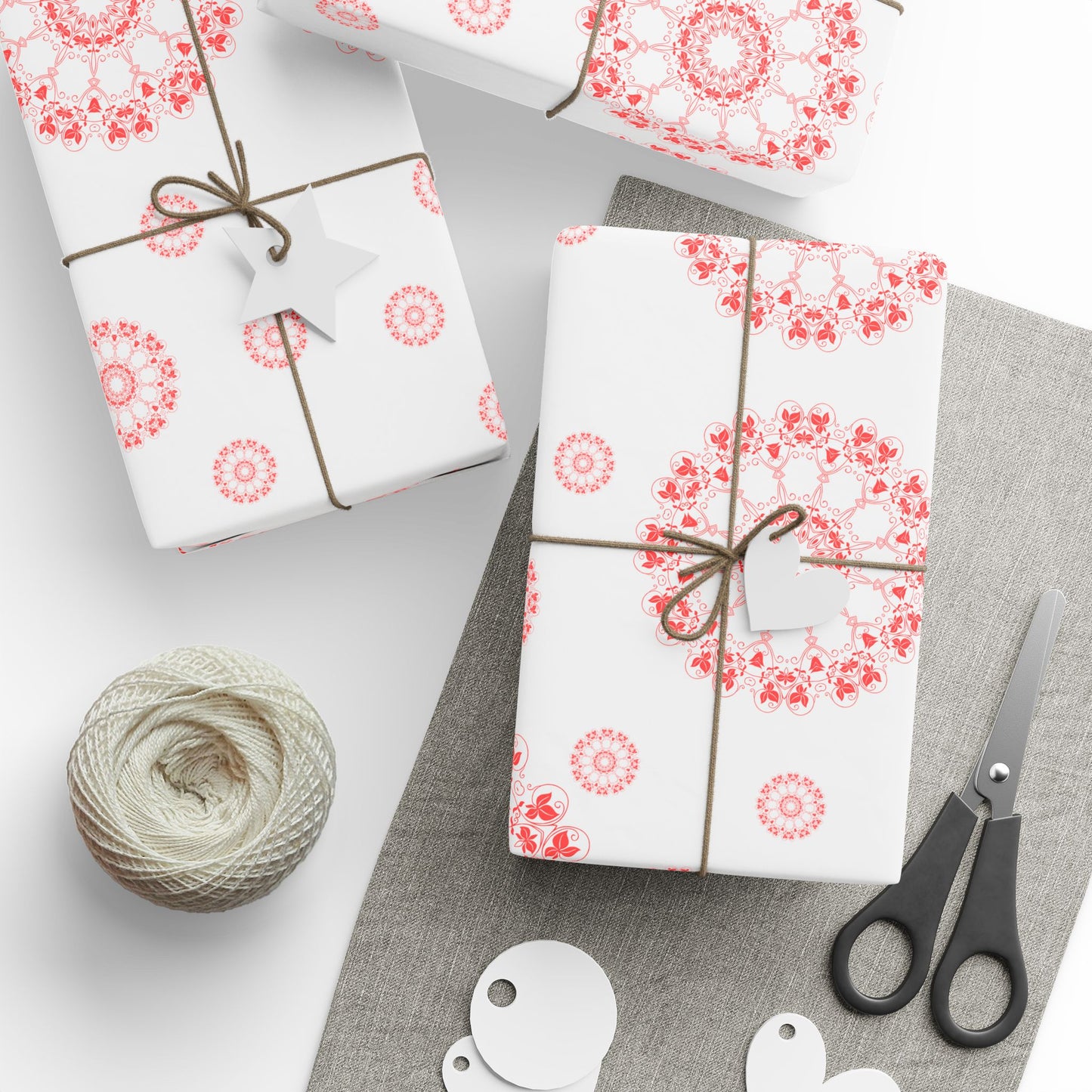 Pink Mandala Wrapping Paper – Boho Luxe Gift Wrap for Birthdays, Holidays & Celebrations | Stardust Cove