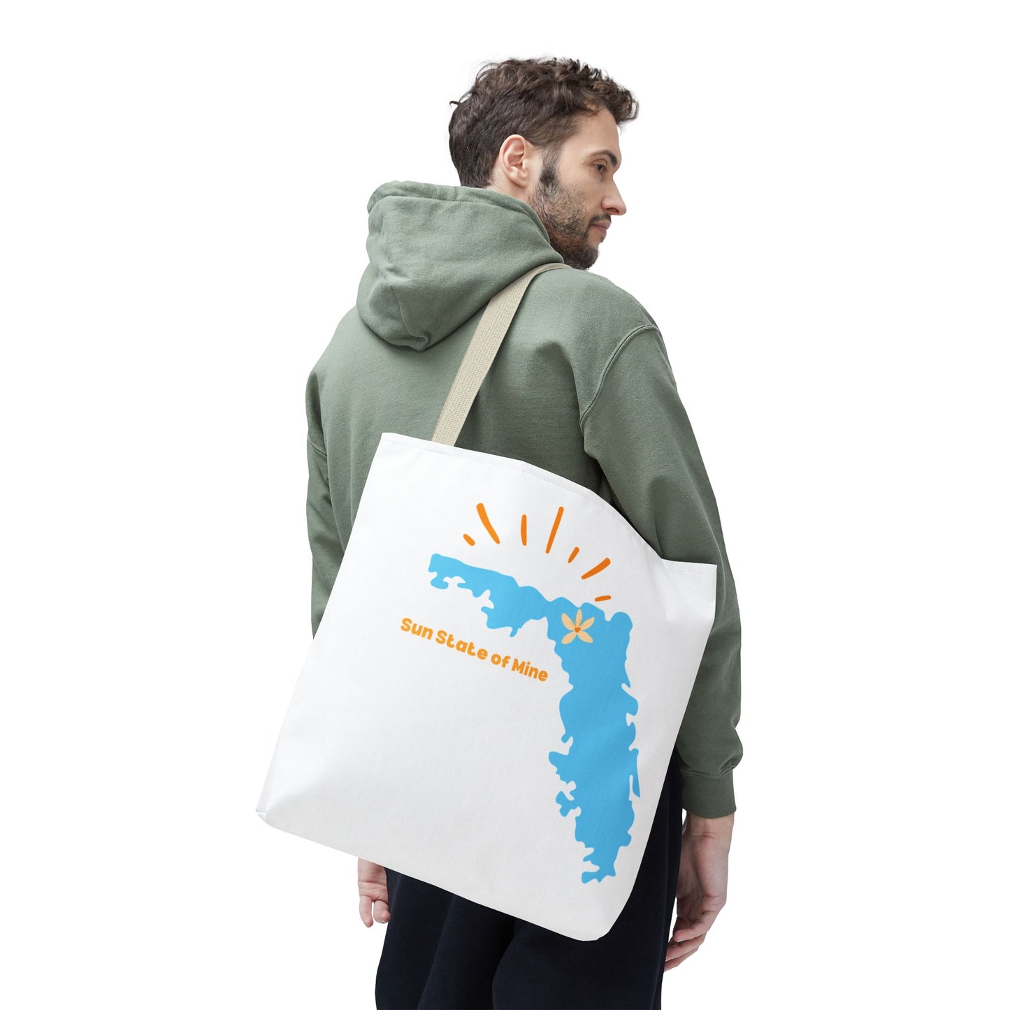 Sun State of Mine Florida Tote Bag – Coastal Sunshine Shoulder Tote | Stardust Cove