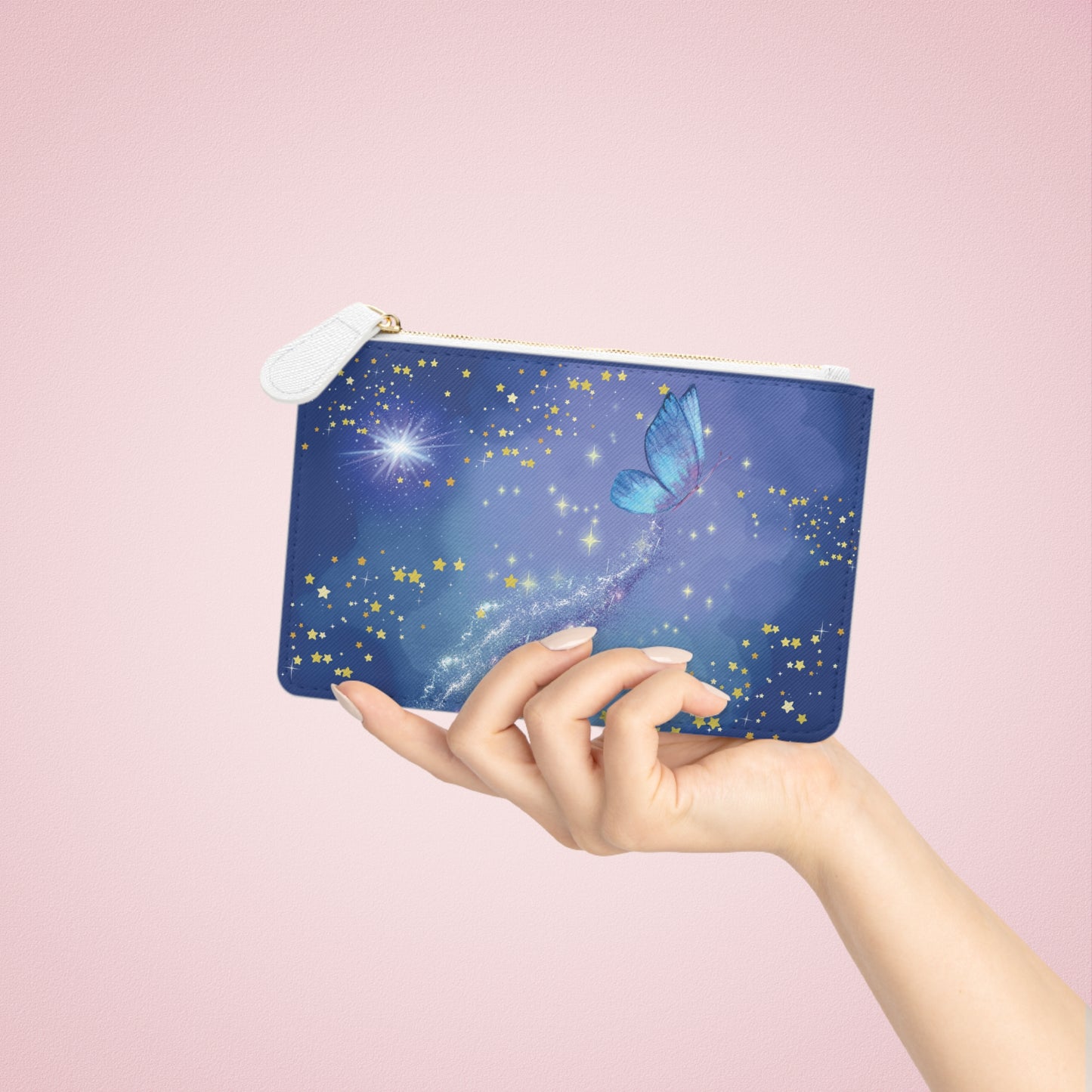 Dreamy Butterfly Mini Clutch Bag - Cosmic Travel Pouch for All Occasions