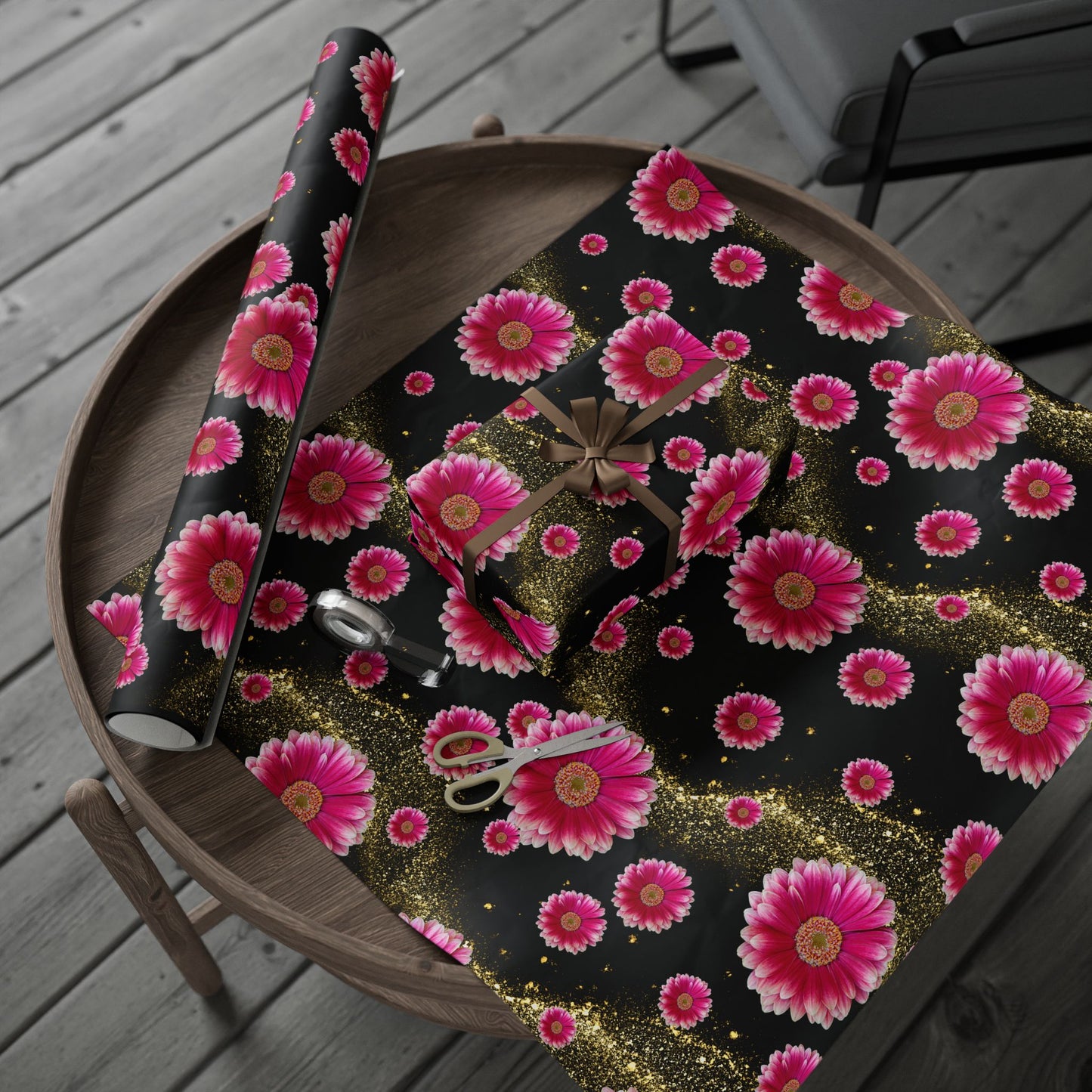 Vibrant Floral Wrapping Paper, Gift Wrap, Birthday, Wedding, Holiday Gifts, Party Decorations, Eco-Friendly Wrapping