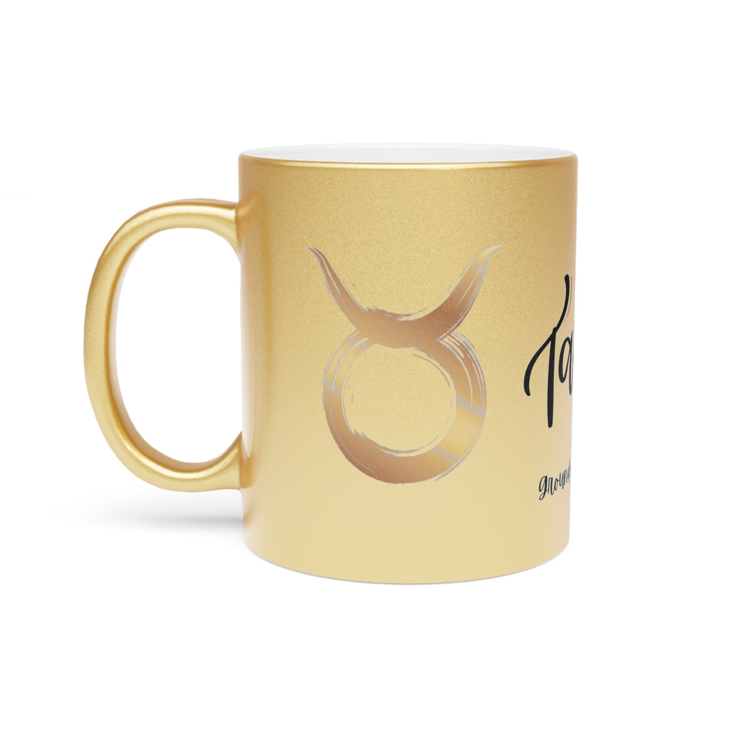 Taurus Zodiac Mug – Grounded Soul. Golden Fire – Astrology Gift for Taurus Women & Men – Celestial Taurus Coffee Cup