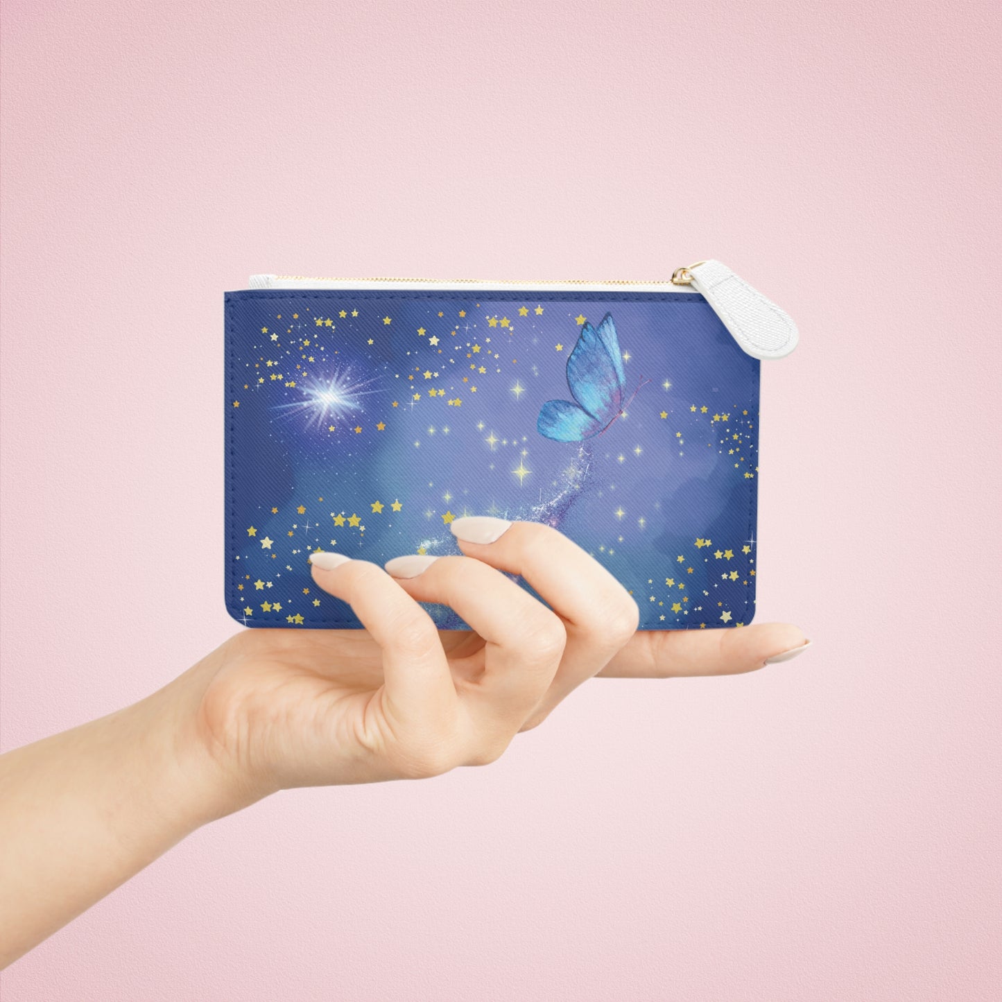 Dreamy Butterfly Mini Clutch Bag - Cosmic Travel Pouch for All Occasions