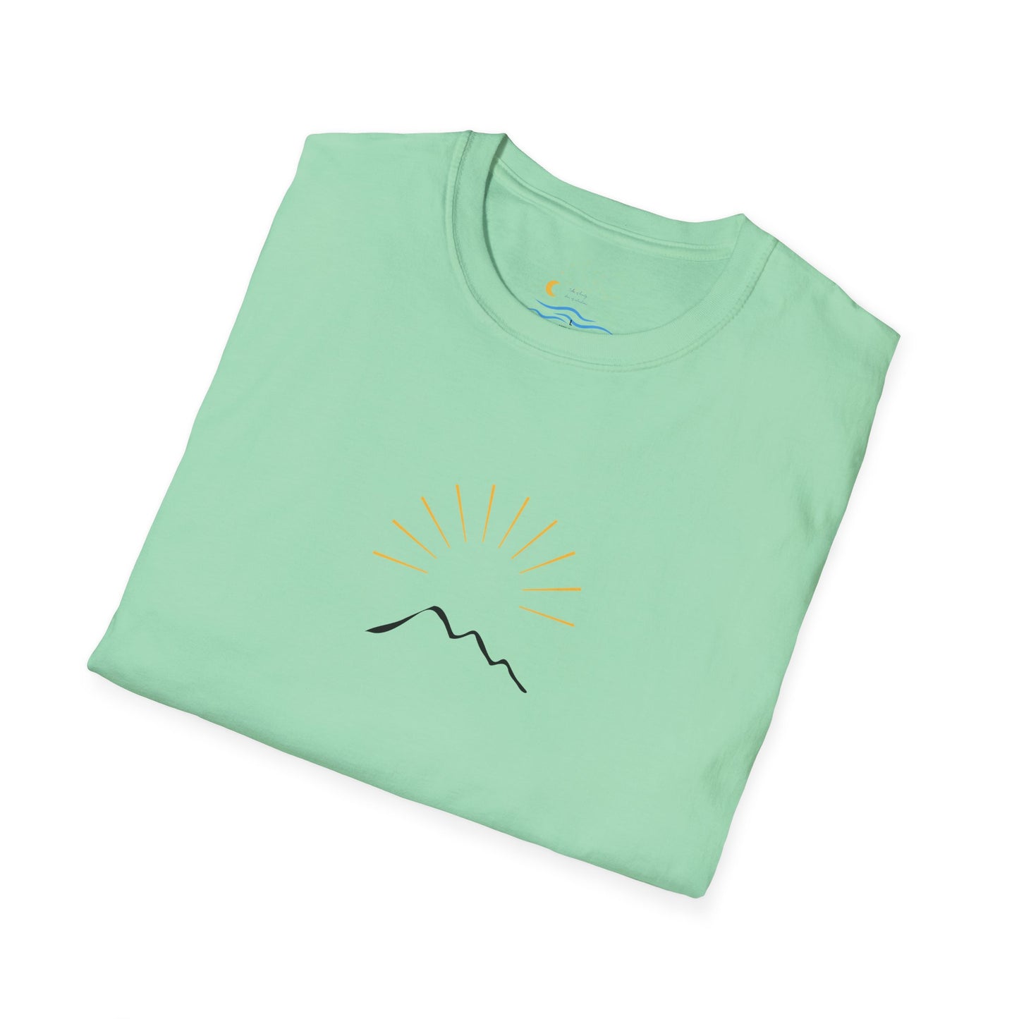 Sunrise Mountain Unisex Softstyle T-Shirt - Perfect for Nature Lovers
