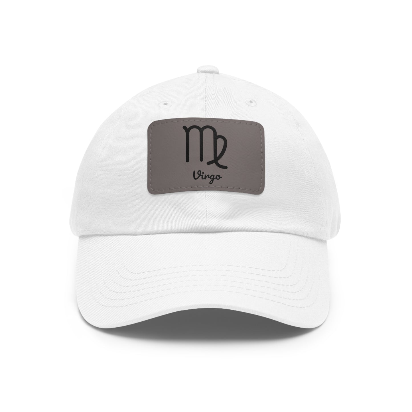 Virgo Zodiac Dad Hat – Leather Patch Astrology Cap | Earth Sign Gift for Men & Women