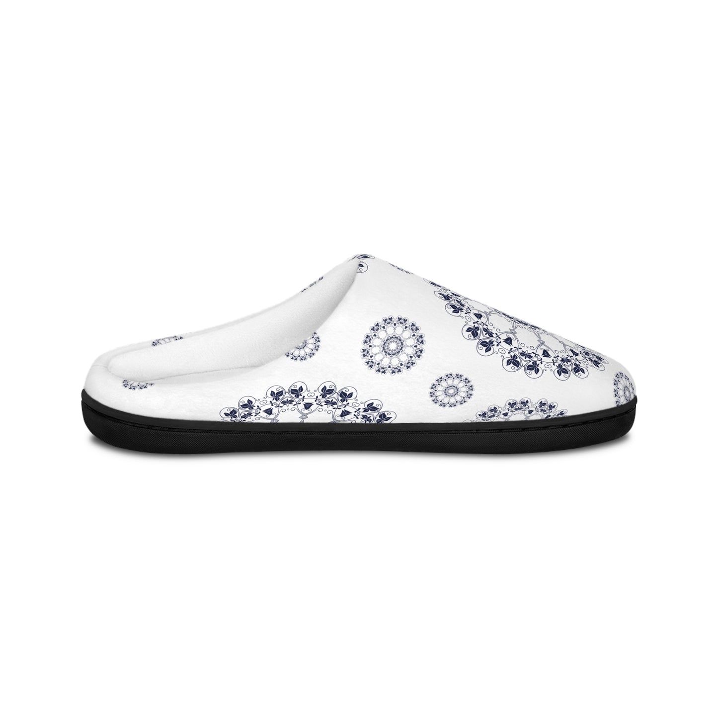 Cozy Women's Indoor Slippers with Elegant Mandala Design, House Slippers, Gift for Her, Relaxation Footwear, Home Comfort