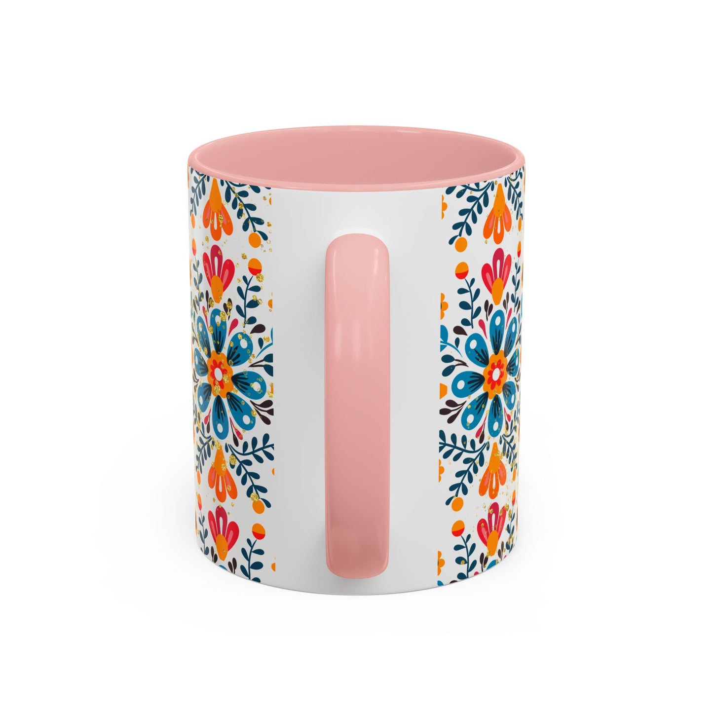 Boho Floral Coffee Mug – Folk Art Accent Mug | Colorful Ceramic Cup by Stardust Cove