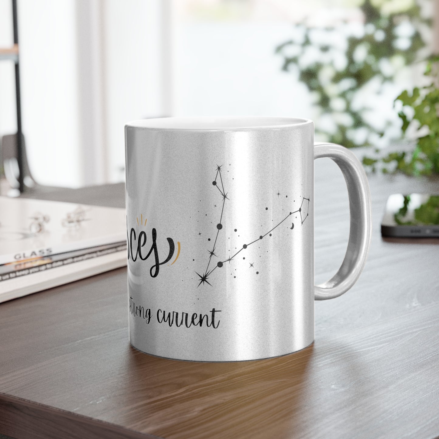 Pisces Metallic Zodiac Mug – Shimmering Astrology Coffee Cup Gift | Pisces Horoscope Sign Drinkware