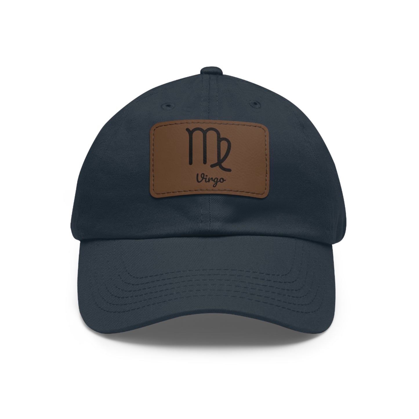 Virgo Zodiac Dad Hat – Leather Patch Astrology Cap | Earth Sign Gift for Men & Women