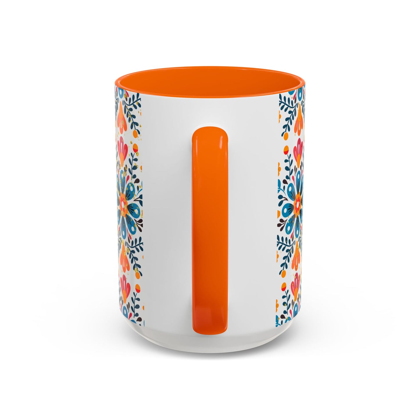 Boho Floral Coffee Mug – Folk Art Accent Mug | Colorful Ceramic Cup by Stardust Cove