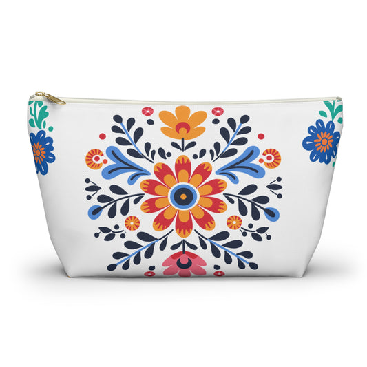 Floral Radiance Accessory Pouch – Celestial Bloom Edition