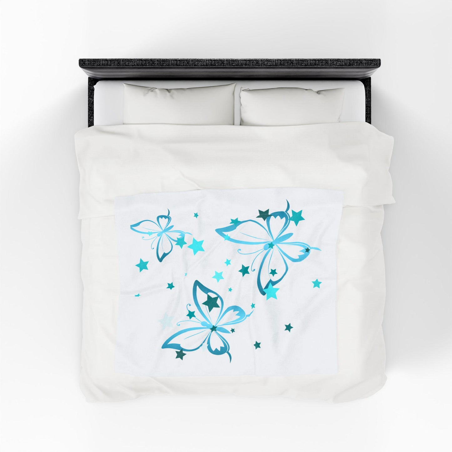 Butterfly Velvet Plush Blanket, Cozy Home Decor for Kids, Soft Gift for Birthdays, Nursery, and Cozy Nights, Dreamy Butterfly Design