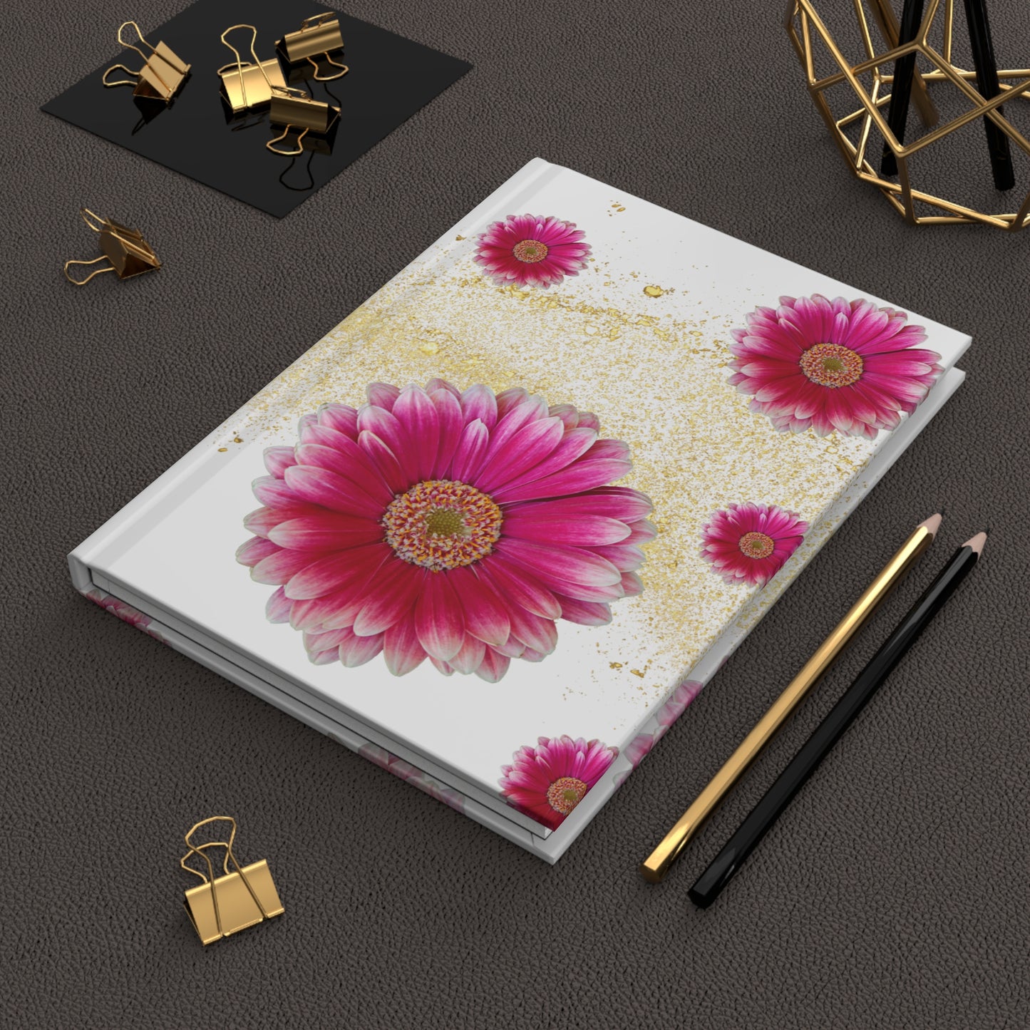 Floral Hardcover Journal, Flower Notebook, Personalized Diary, Cute Gift for Writers, Journaling Gift, Floral Design Journal