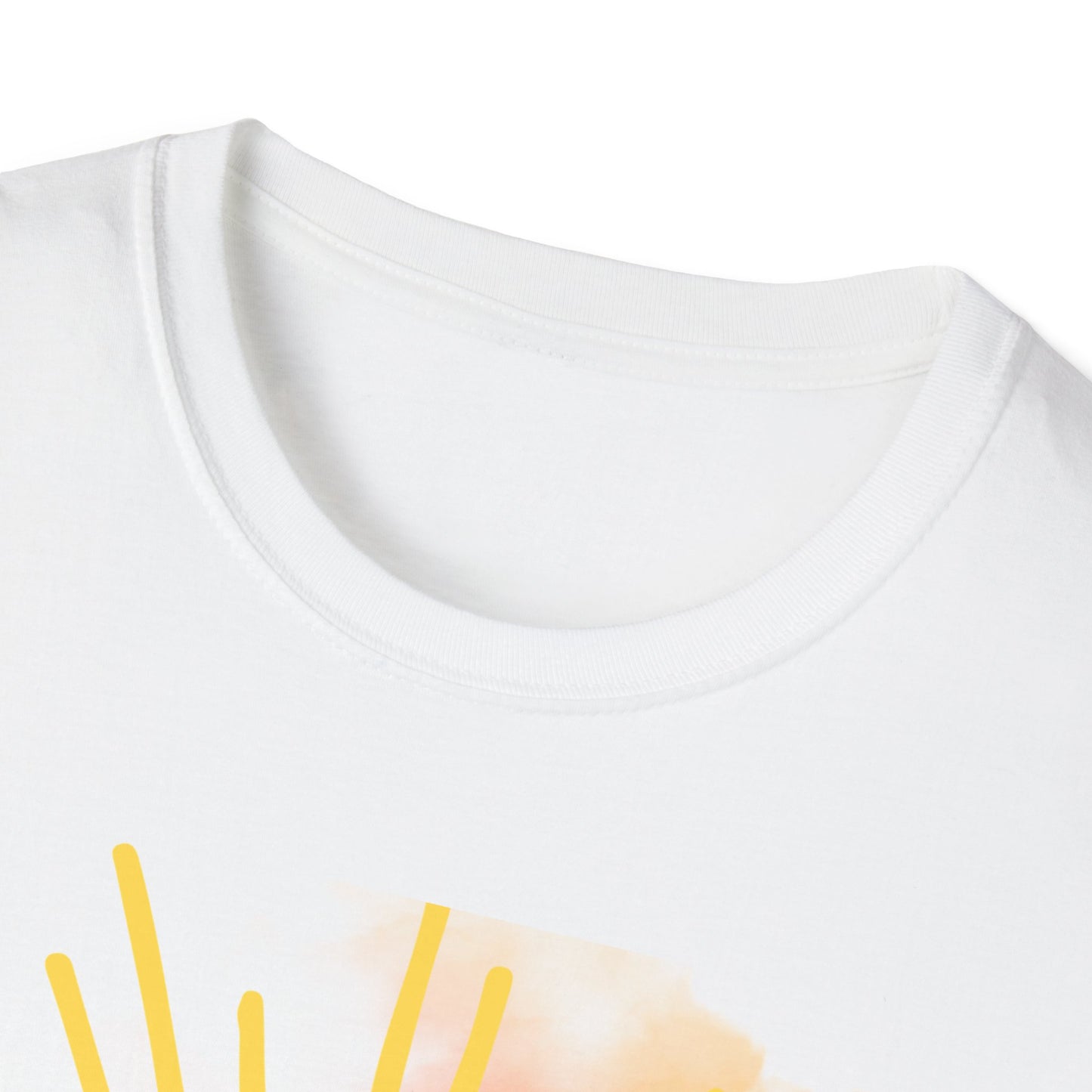 Sun High Soul Soft T-Shirt – Watercolor Sunrise & Turtle Tee | Uplifting Coastal Shirt