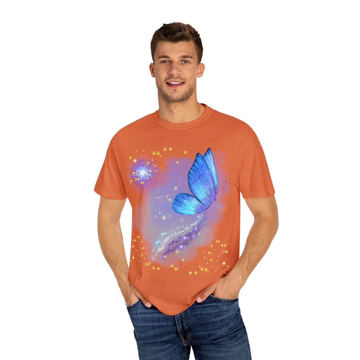 Celestial Butterfly Unisex T-Shirt - Dreamy Graphic Tee for Nature Lovers