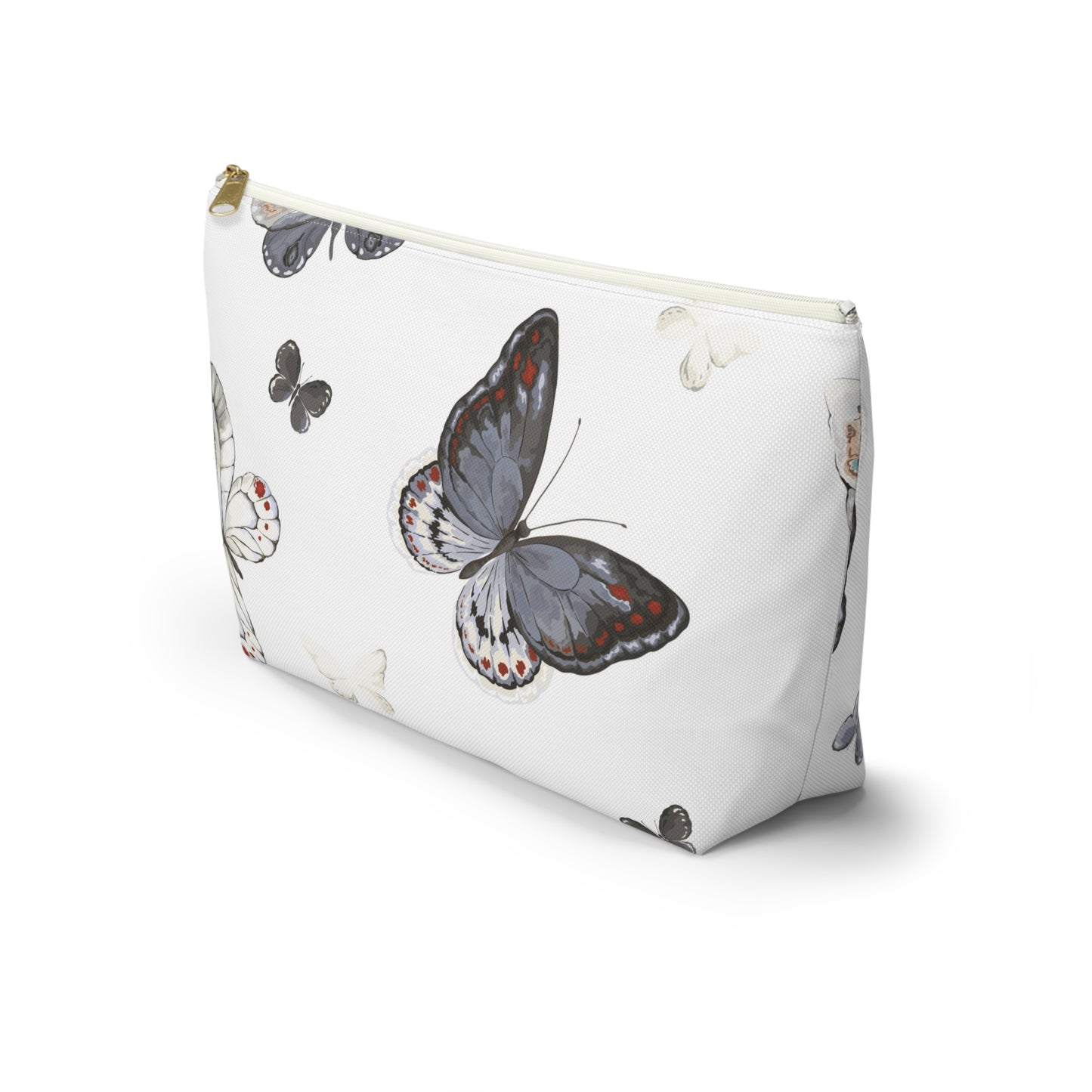 Butterfly Print Accessory Pouch | Stylish Makeup Bag for Travel & Organization