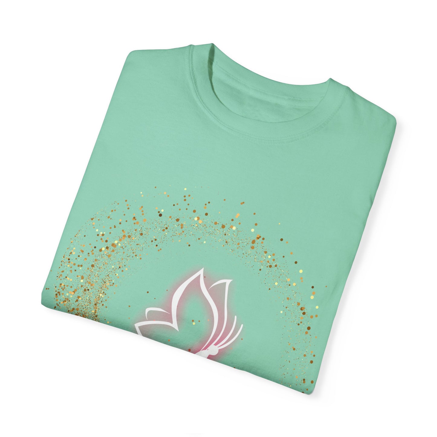 Inspirational Butterfly T-Shirt – Born to Sparkle Destined to Soar – Motivational Mint Tee