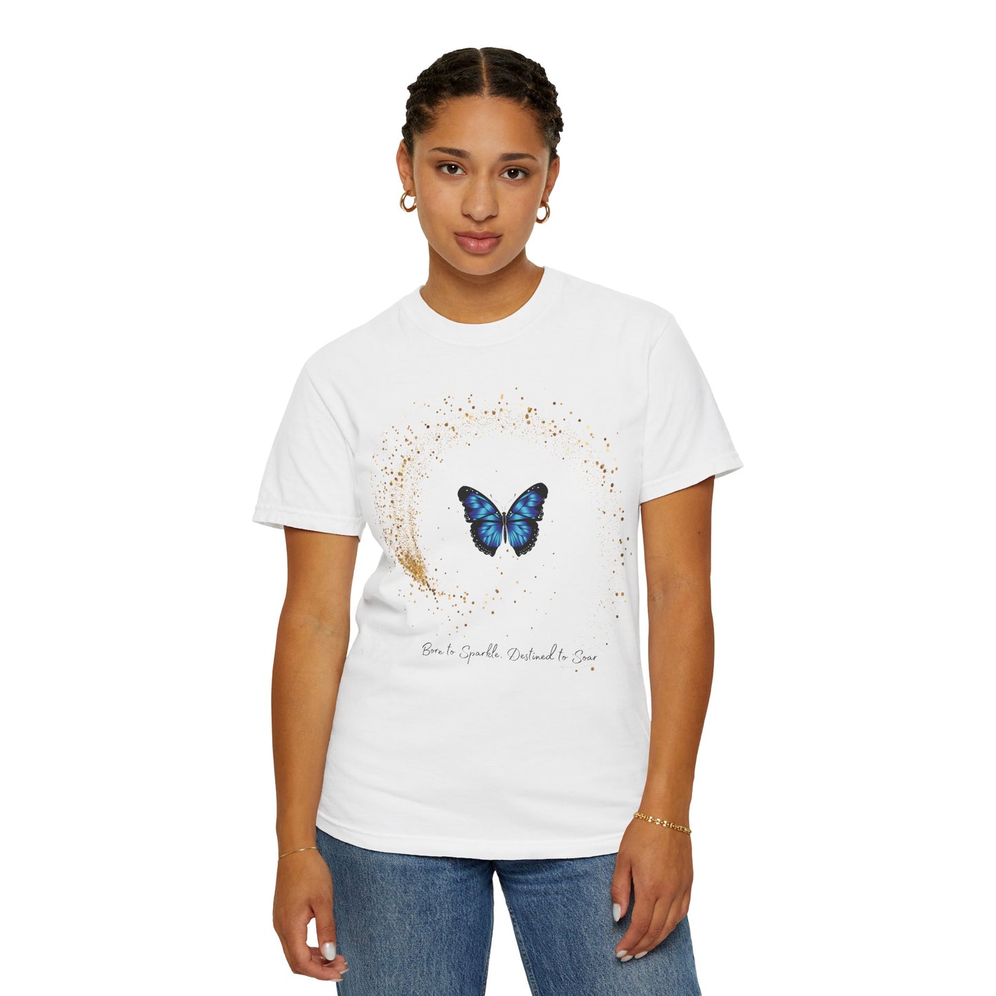 Butterfly Inspired Unisex Garment-Dyed T-Shirt - Embrace the Journey
