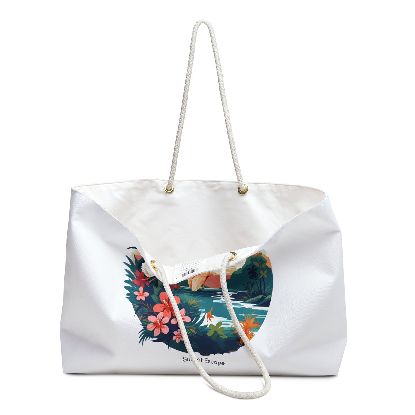 Sunset Escape Weekender Bag – Tropical Butterfly Beach Tote | Stardust Cove