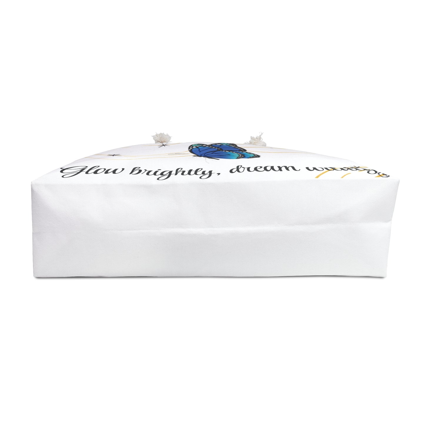 Butterfly Weekender Bag - Glow Brightly Dream Wildly, Travel Tote, Inspirational Gift, Vacation Bag, Stylish Storage, Beach Companion