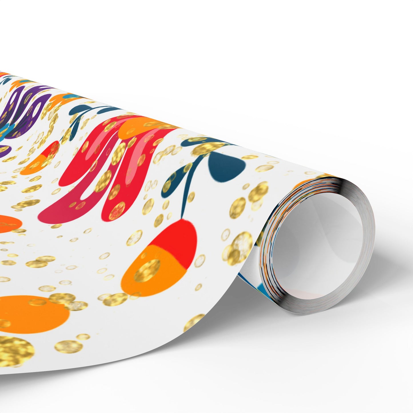 Vibrant Floral Wrapping Paper, Colorful Gift Wrap, Birthday, Holiday, Celebration, Eco-Friendly, Handmade